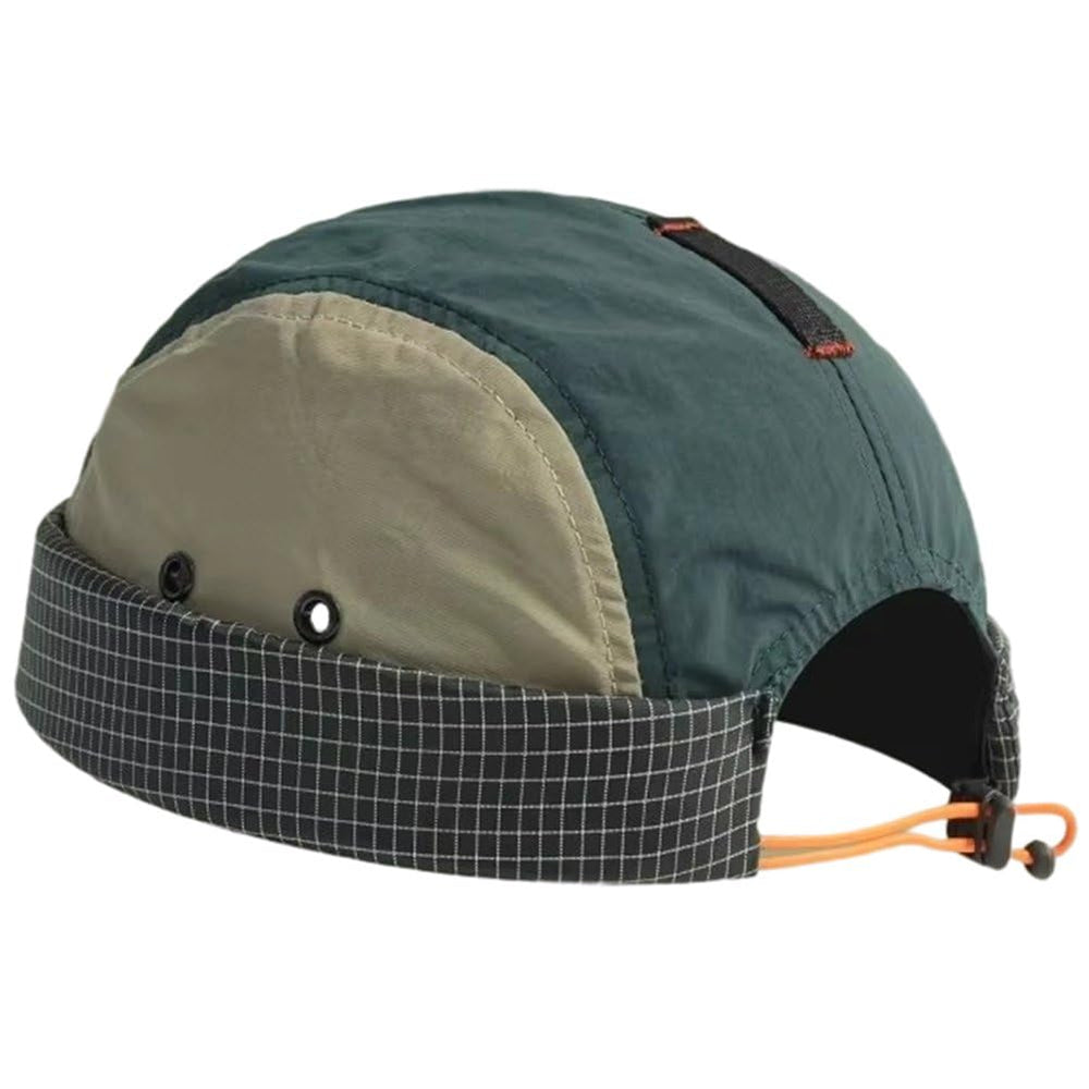 pp supm mens docker cap in green front view shows breathable quick-dry fabric