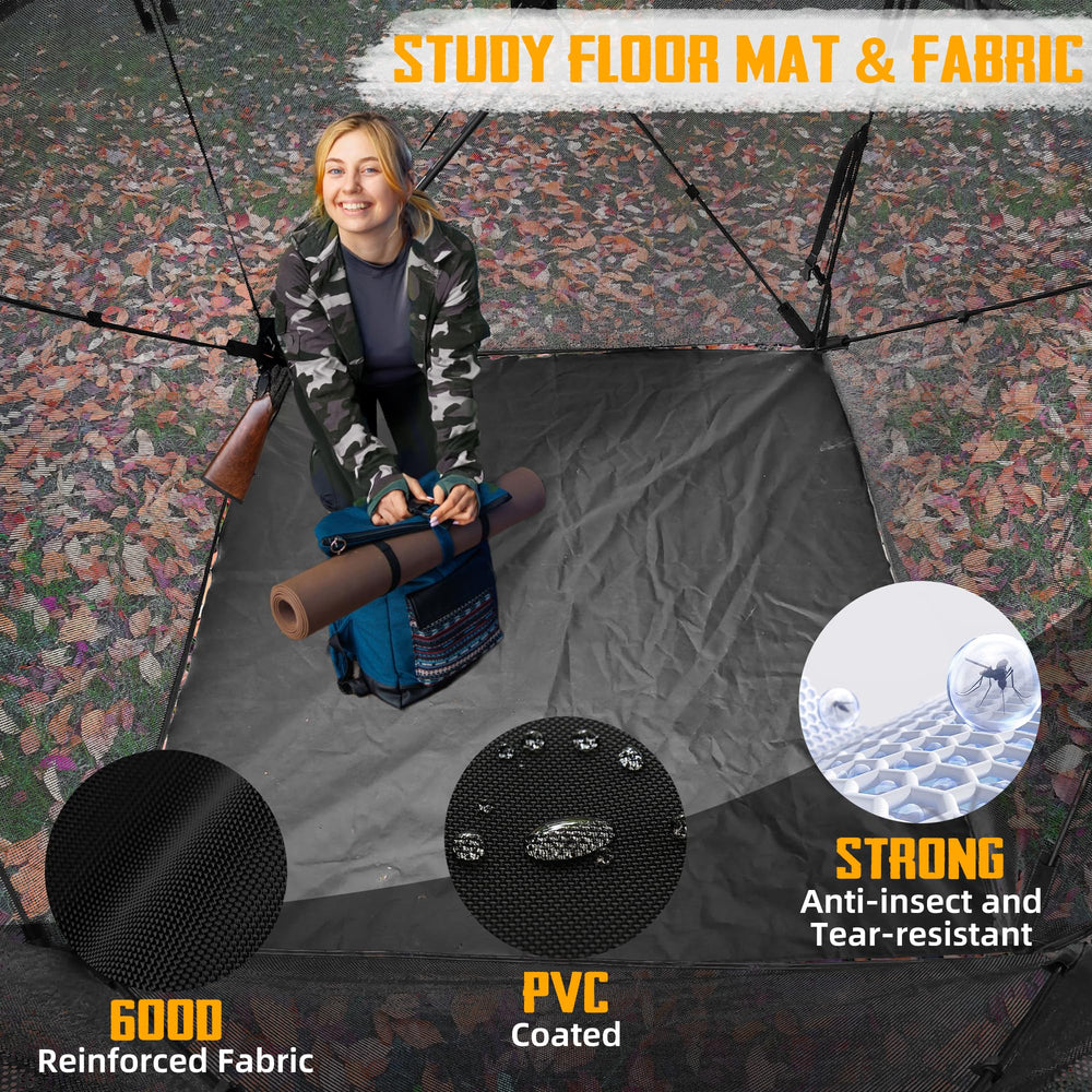 PPOLB hunting blind floor mat 58in for stable footing