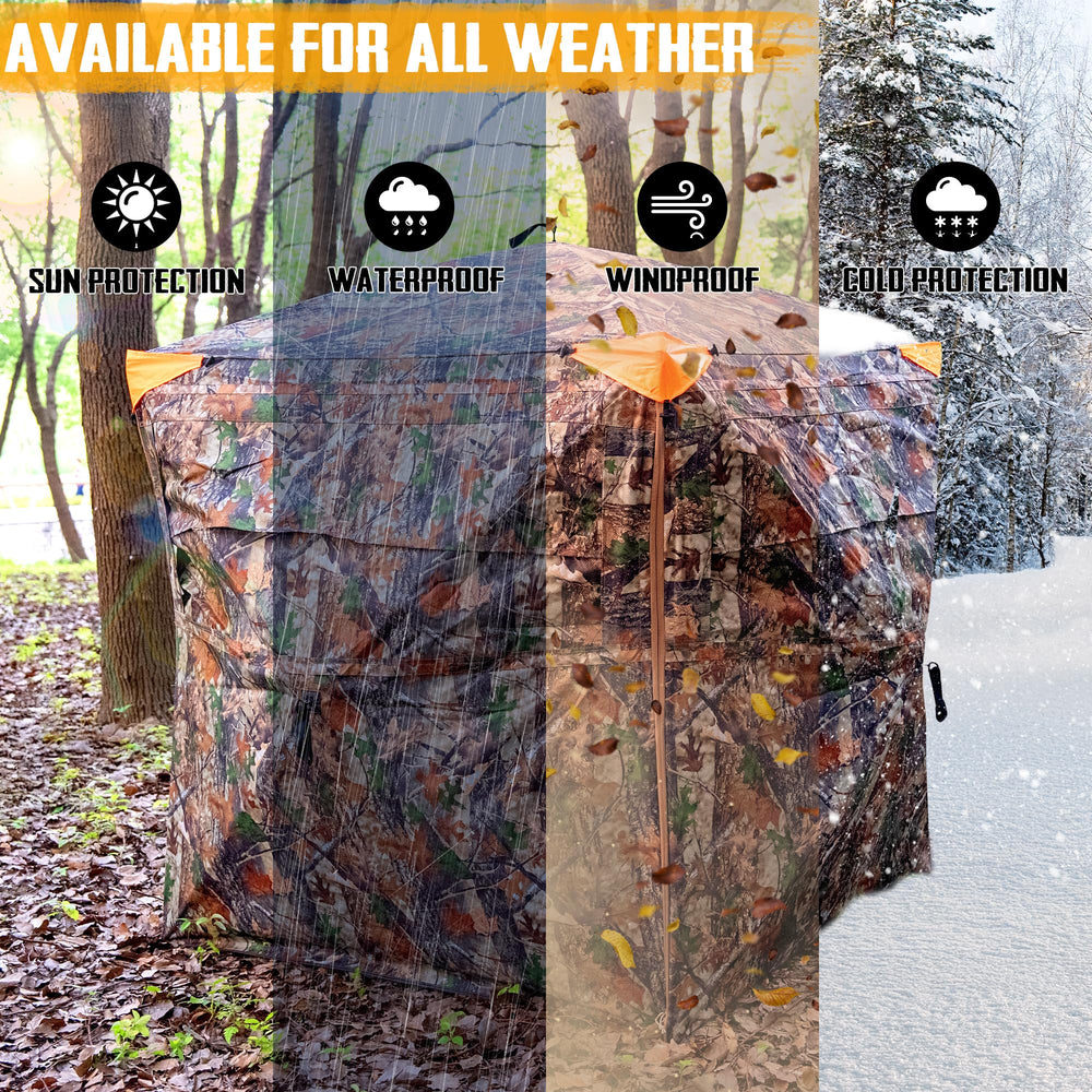 PPOLB hunting blind ground blind setup for quick shelter