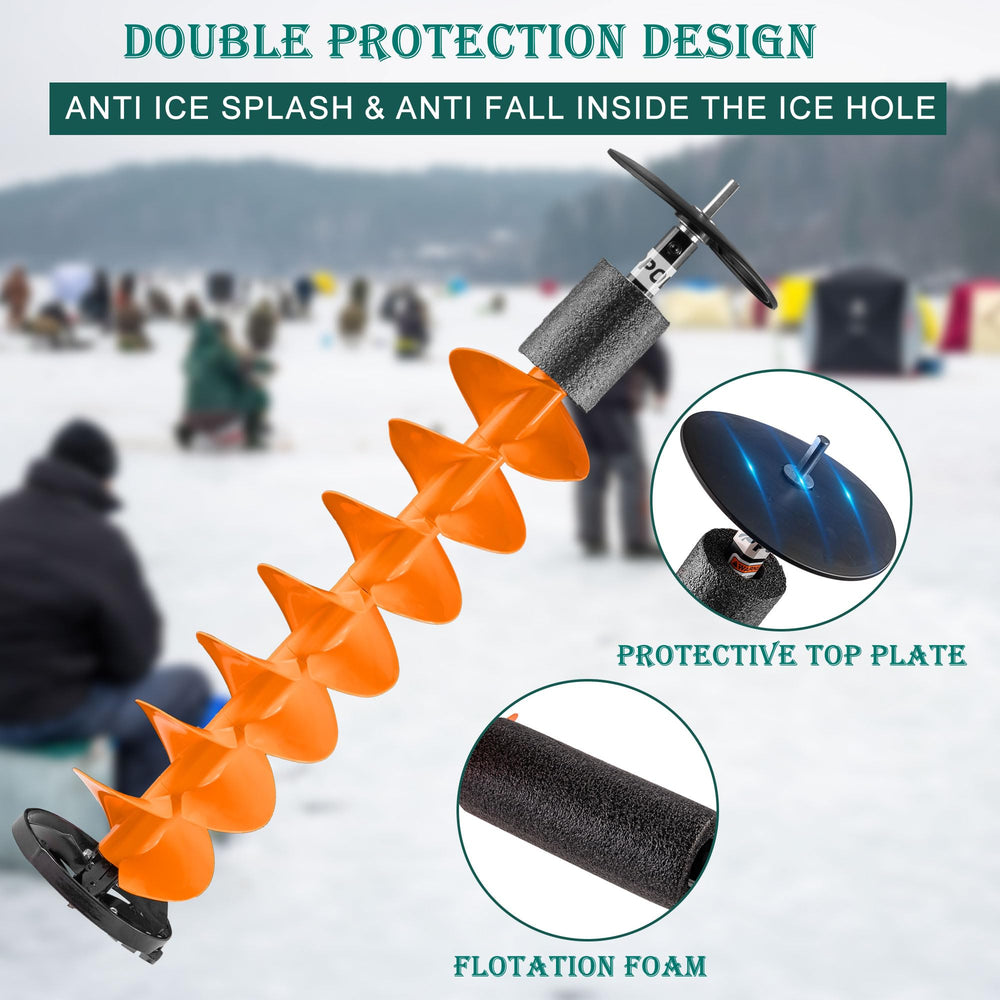 PPOLB Ice Auger Bit 40 inch aluminum shaft delivers strength with light weight.