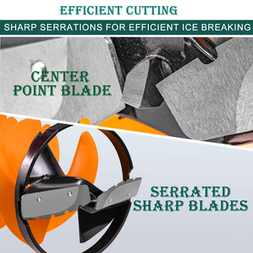 PPOLB Ice Auger Bit nylon flighting remains flexible in cold conditions for durability.