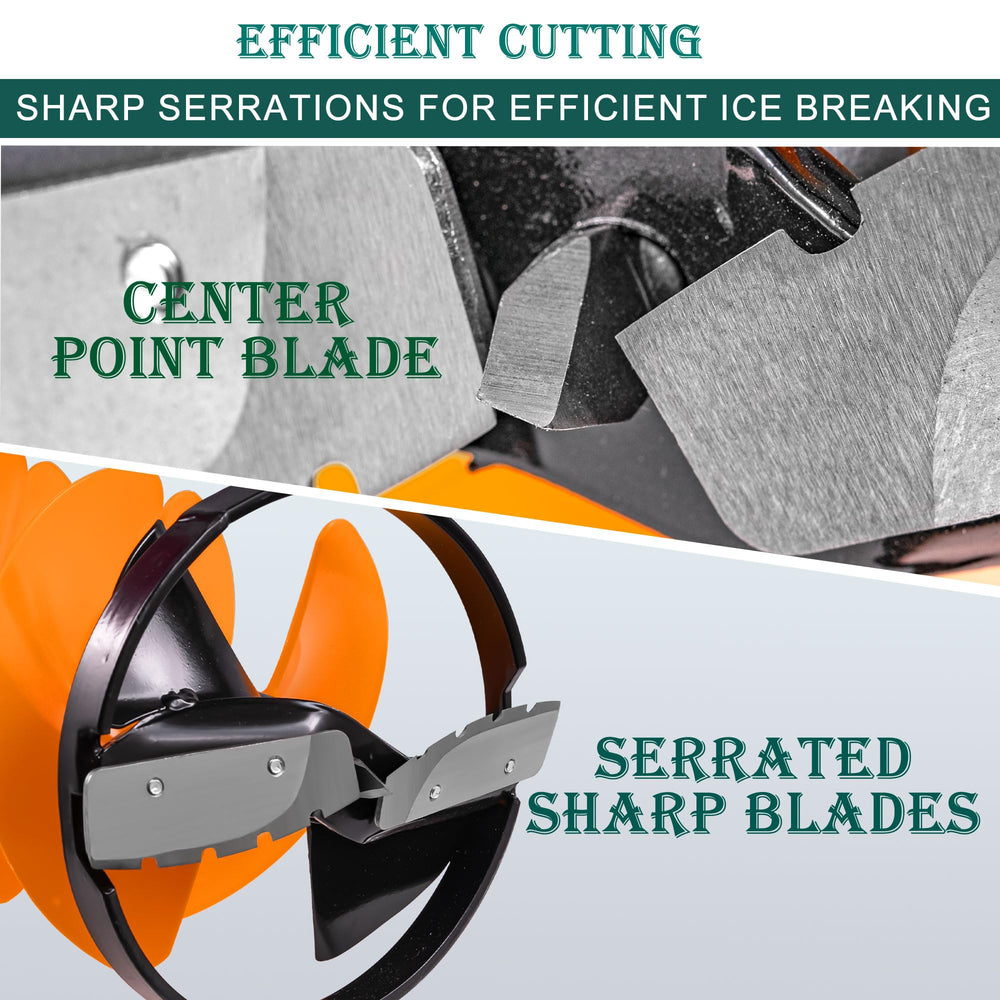 PPOLB Ice Auger Bit nylon flighting remains flexible in cold conditions for durability.