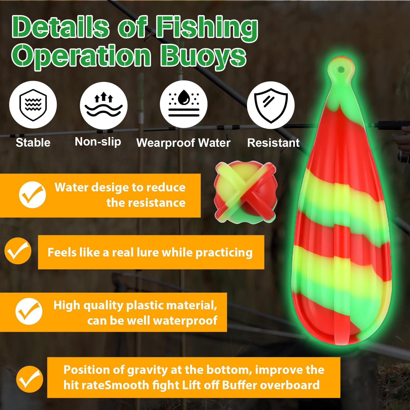 Practice plugs showing six different sizes