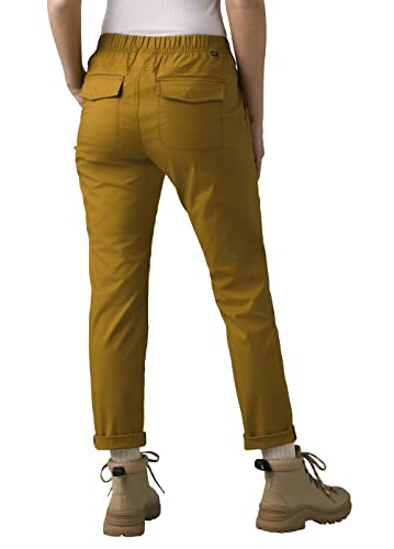 prAna Double Peak pant waistband in Antique Bronze offering comfortable daily wear.