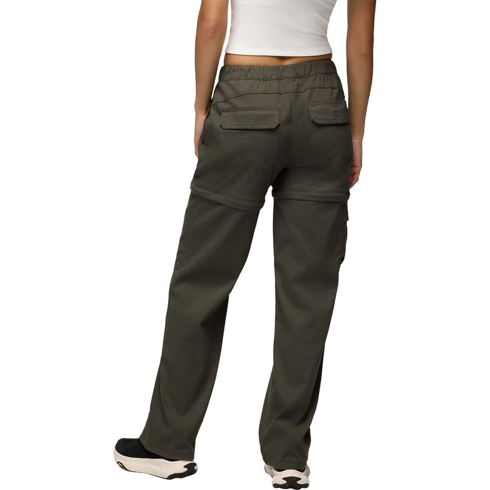prAna Halle Convertible Pants Spruce back view showing clean lines and durable pockets.