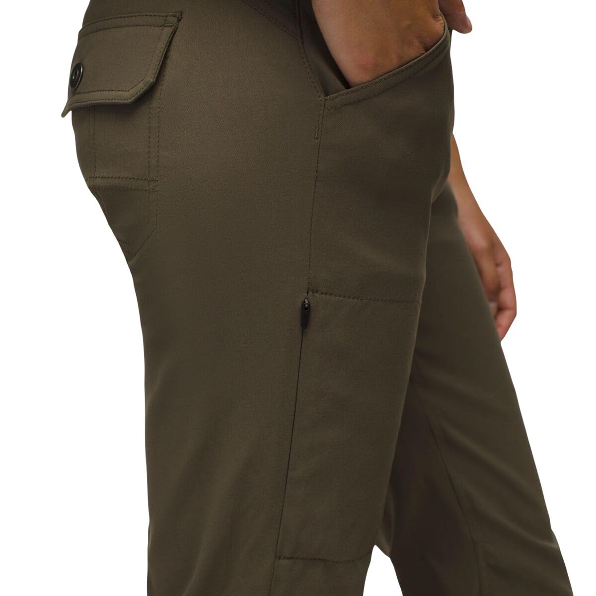 prAna Halle Straight Pant, back view, flattering silhouette and durable fabric.