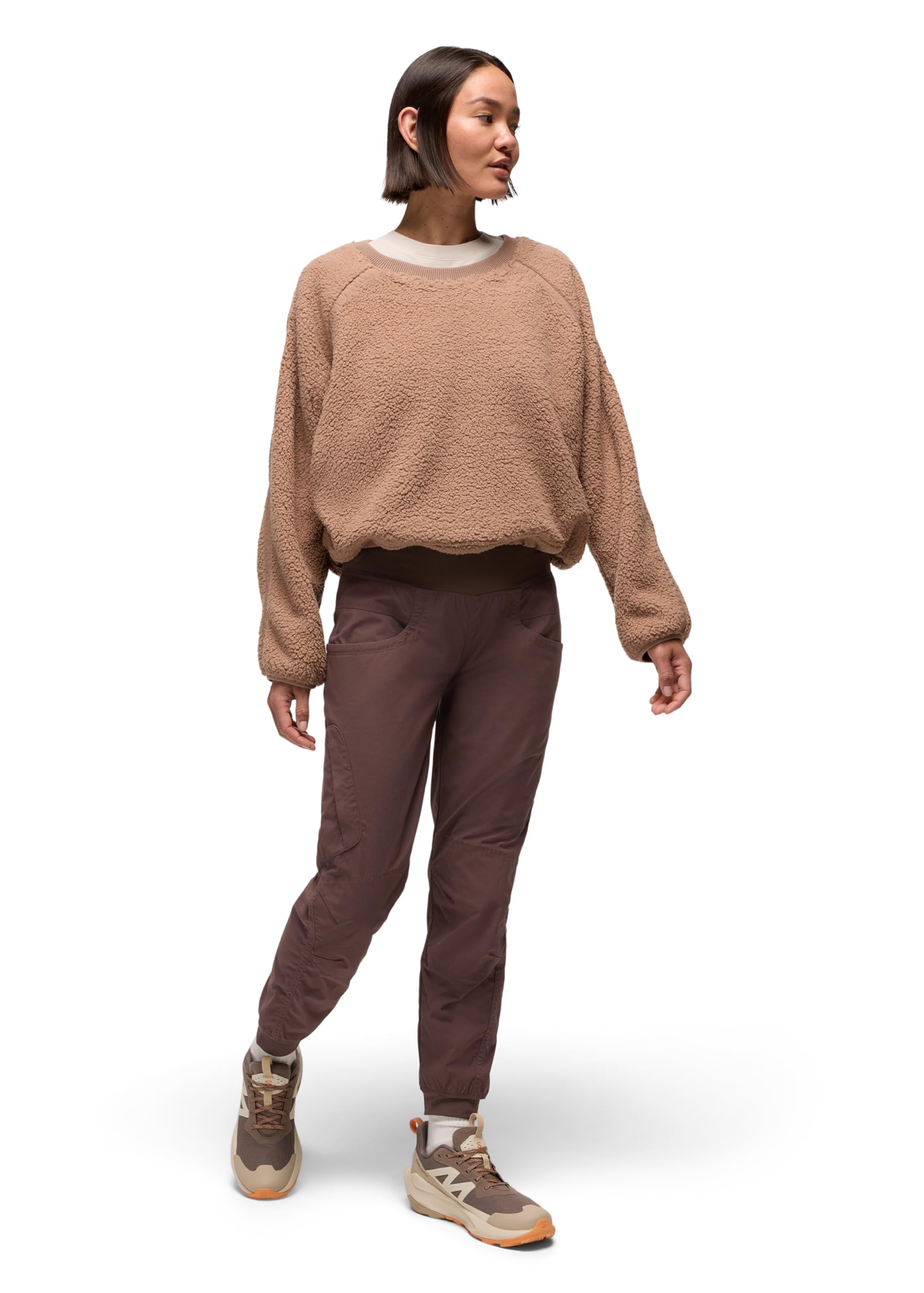 prAna Kanab Pant knee articulation and double-layer fabric support movement