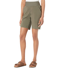 prAna Koen Flat Front Shorts in grape leaf, ideal for outdoor adventures