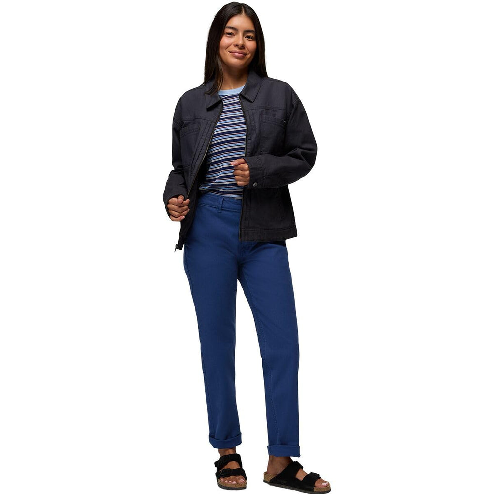 Prana Rock Ridge Chino fabric texture Capulet Blue suggesting durability and smooth feel.