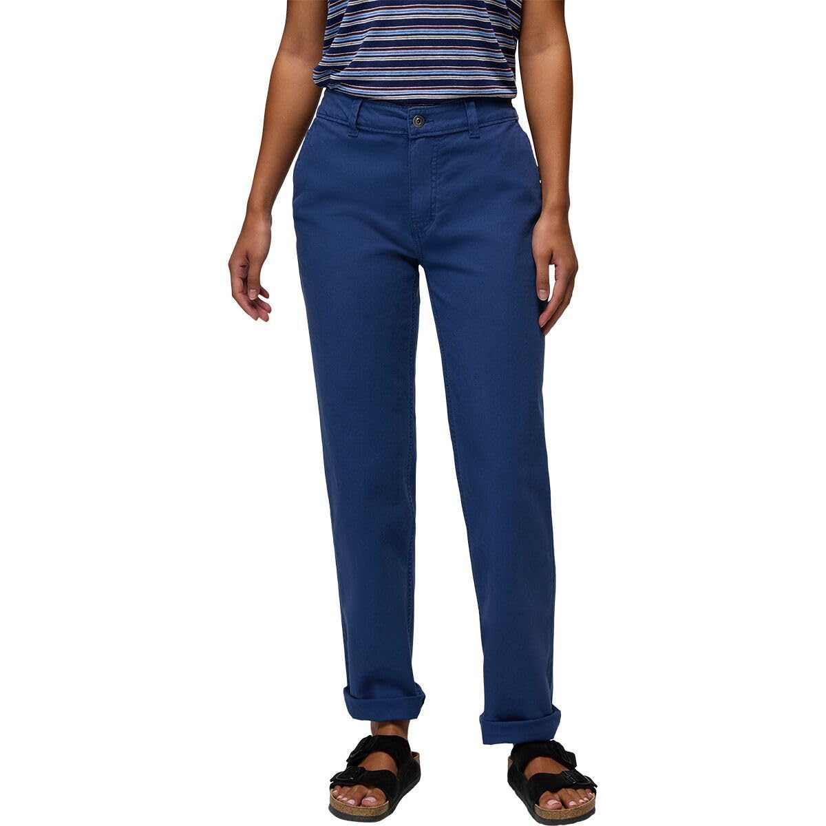 Prana Rock Ridge Chino front view Capulet Blue for all-day comfort.