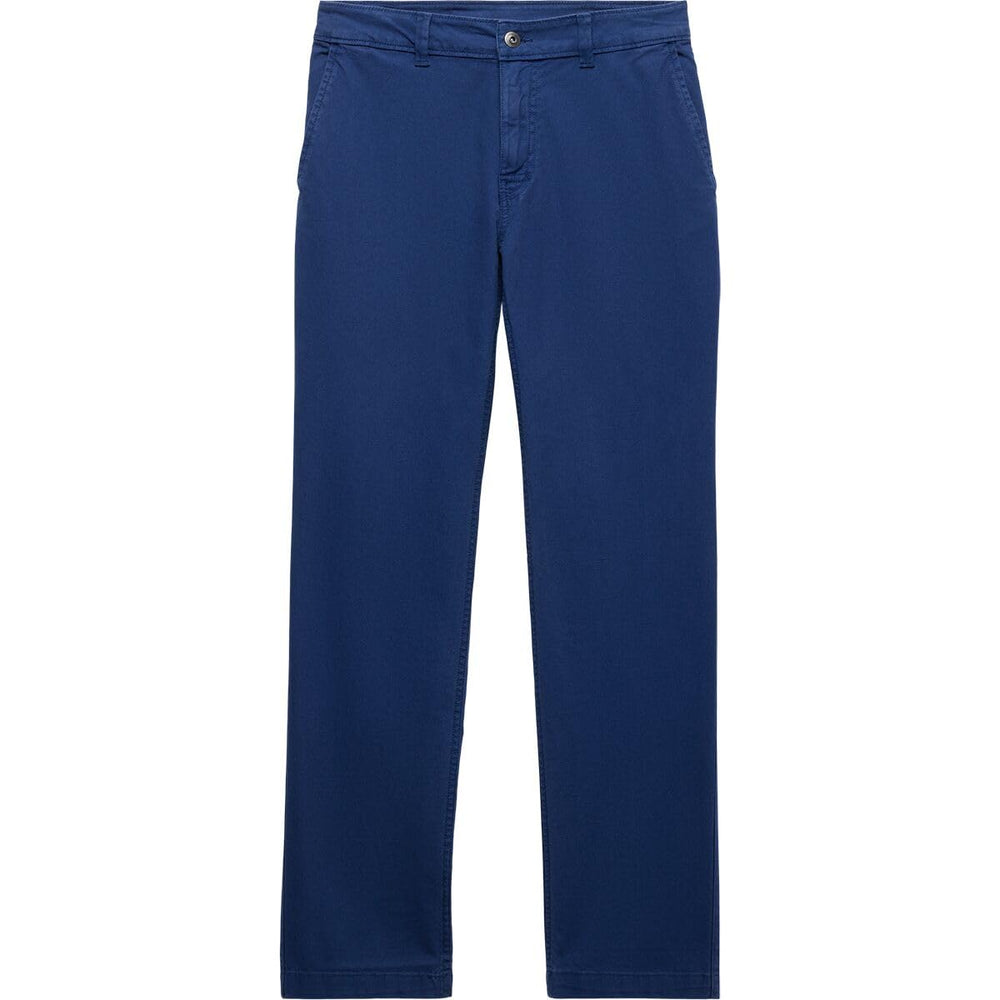 Prana Rock Ridge Chino pocket detail Capulet Blue emphasizing hand and back pockets.