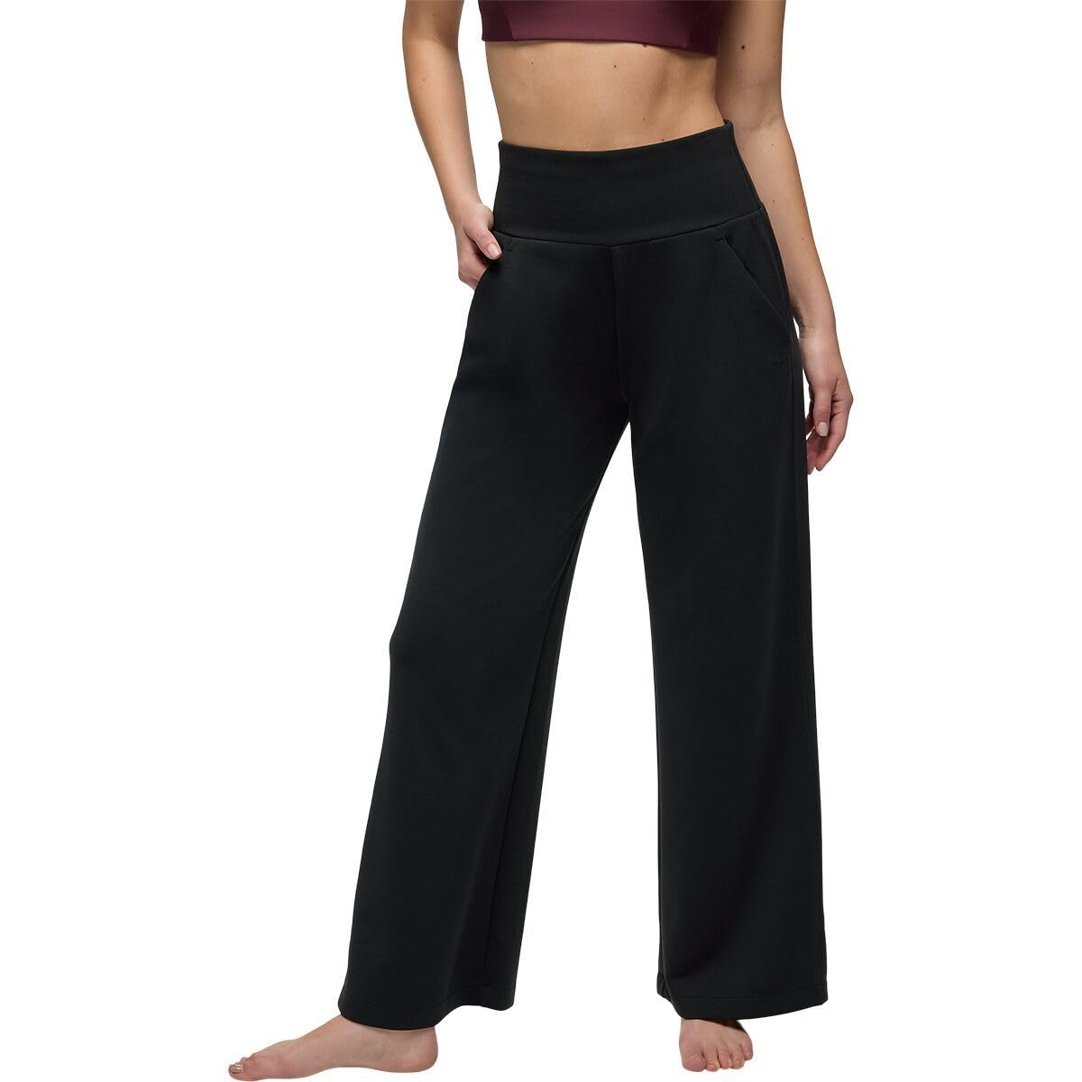 prAna Shea Hot Spell Wide Leg Pants front view, relaxed silhouette for everyday wear.