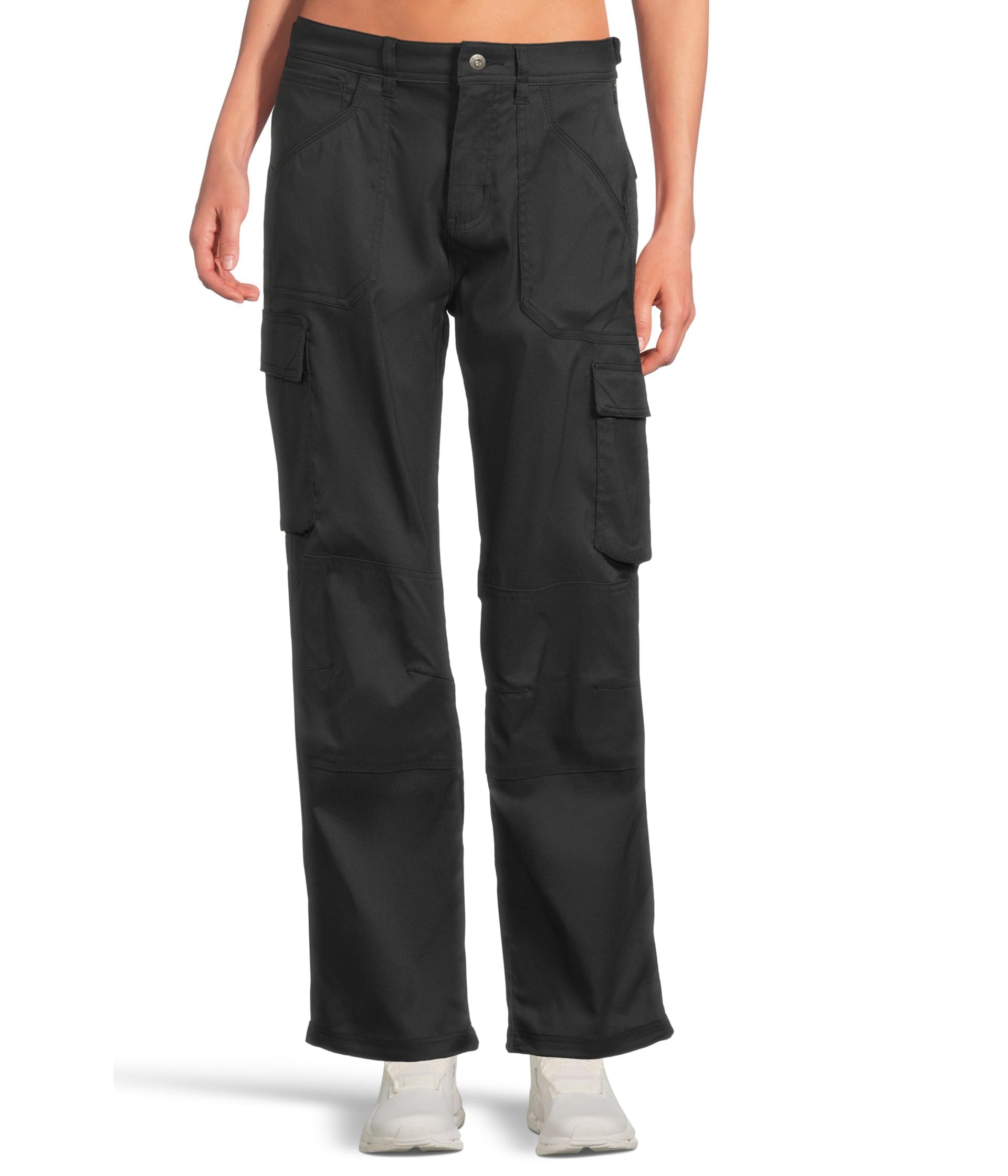 Prana Stretch Zion Cargo Pants – front view highlighting SPF 50 protection and relaxed fit.