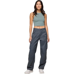 Prana Stretch Zion Cargo Pants Thundercloud back pockets with flaps and closures.