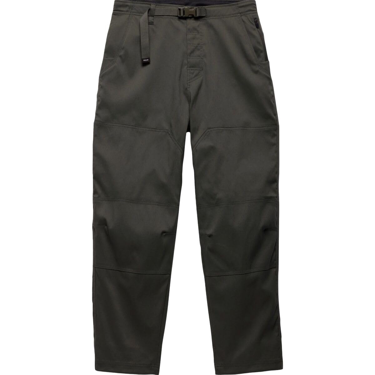Prana Stretch Zion Cinch Pants Spruce knee-heel double-layer for durability on trails.