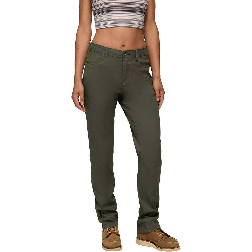 Prana Stretch Zion Halle Pants Spruce front view for hiking comfort