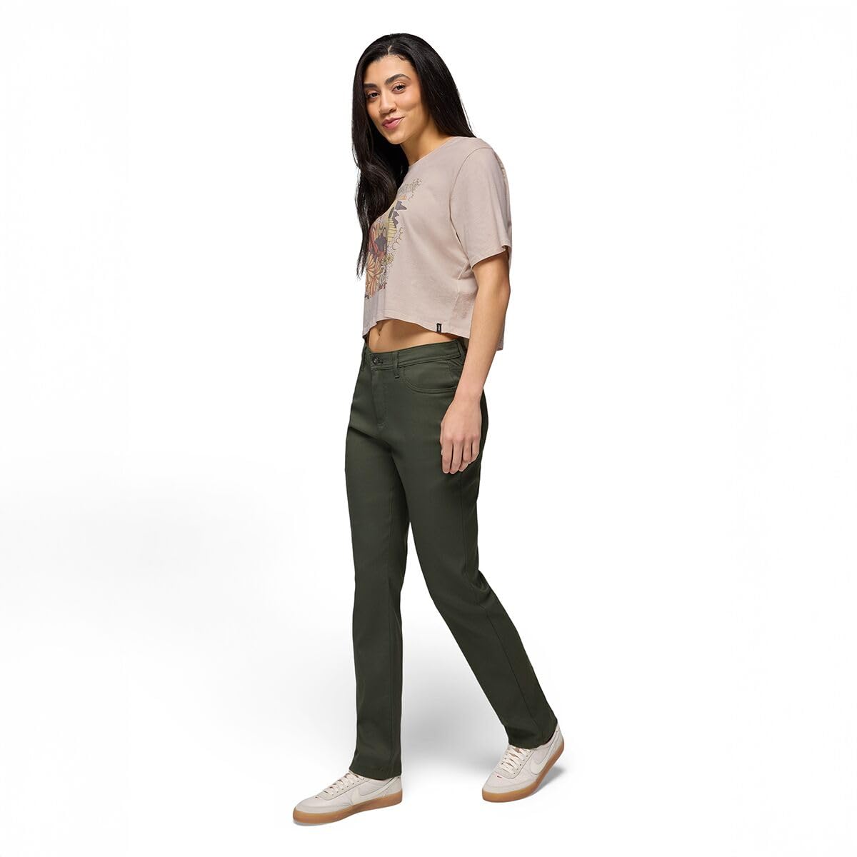 Prana Stretch Zion Halle Pants Spruce straight-leg fit ideal for trails