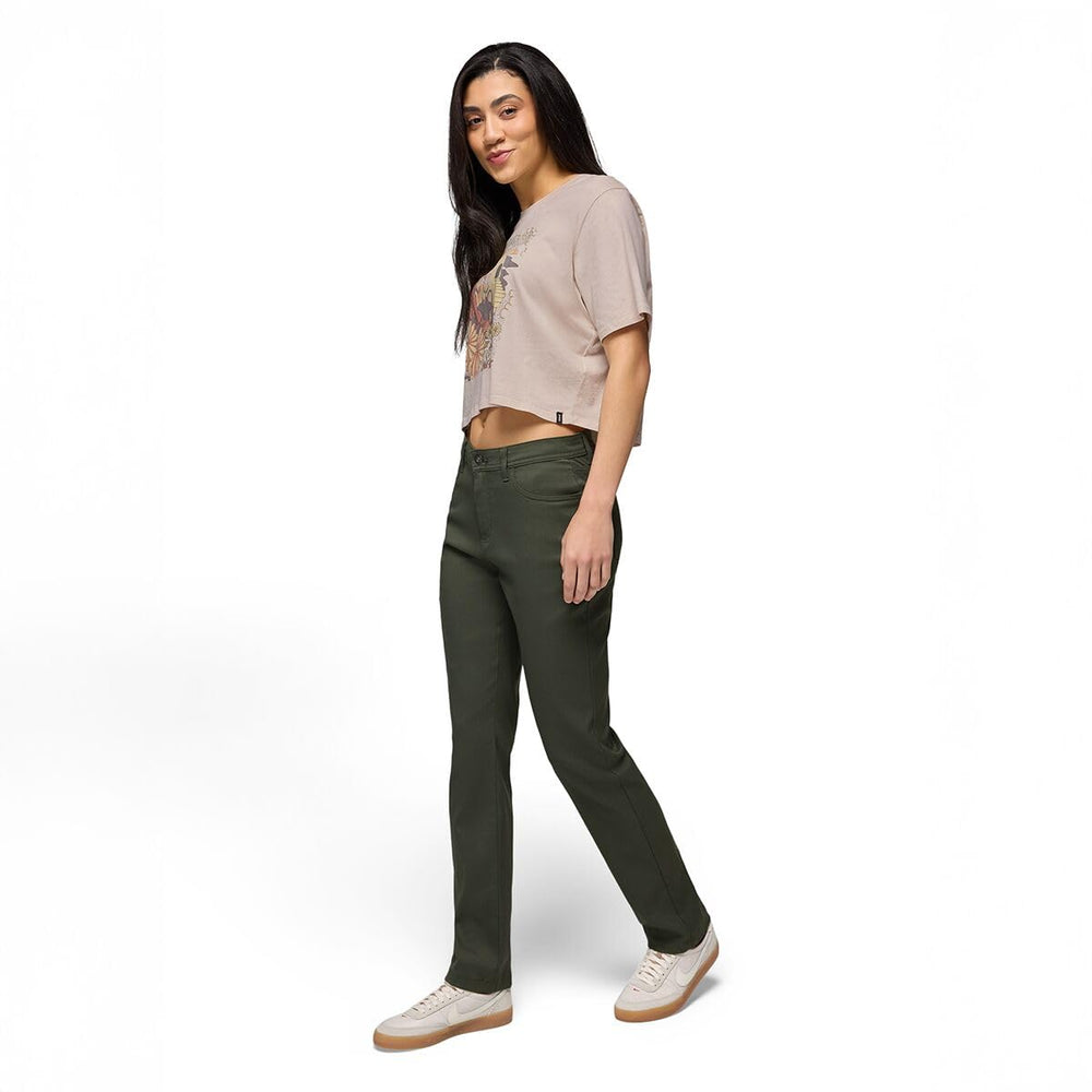 Prana Stretch Zion Halle Pants Spruce straight-leg fit ideal for trails