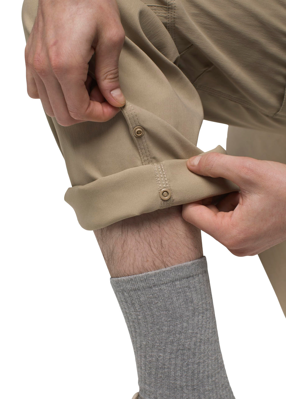 PrAna Stretch Zion Sandbar pant easy care machine wash tumble dry.