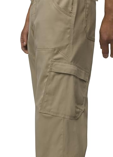 PrAna Stretch Zion Sandbar pant recycled fabric enables flexible movement.