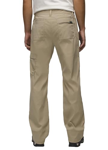 PrAna Stretch Zion Sandbar pant side flap pocket for quick access gear.