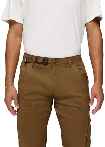 prAna Stretch Zion Pant Sepia adjustable waistband for personalized fit.