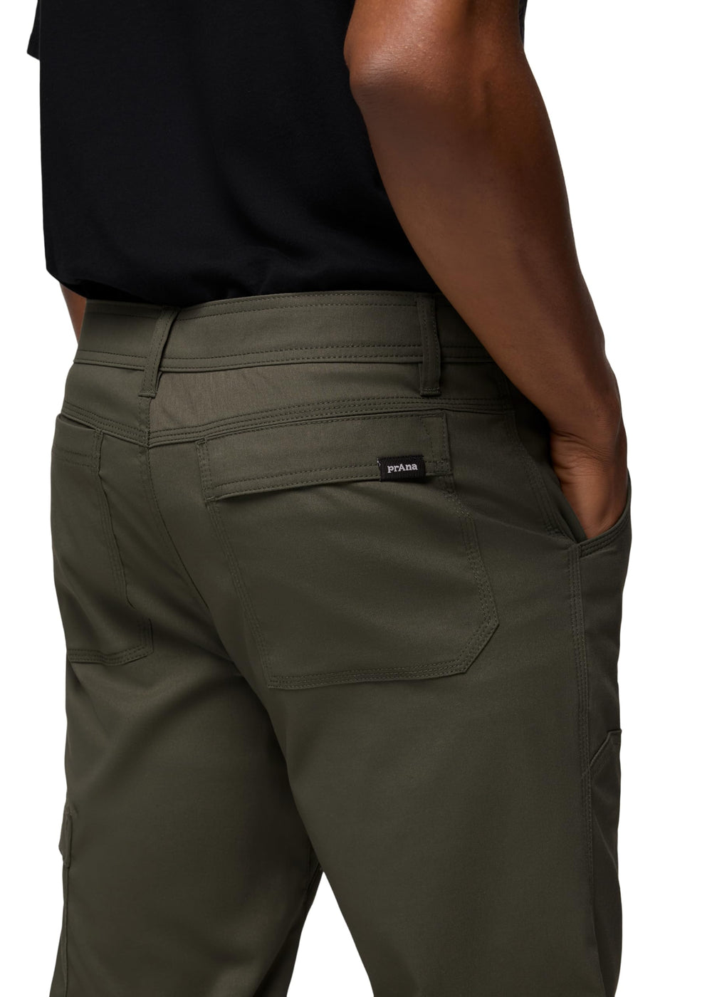 prAna Stretch Zion Pant Spruce mesh-lined pockets for quick access.