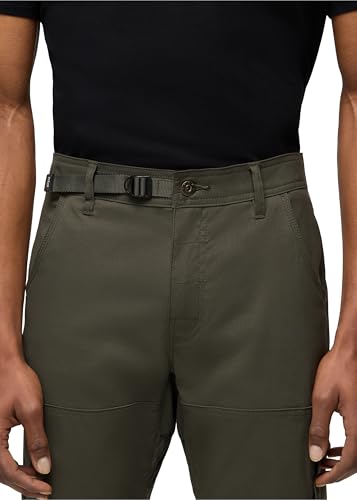 prAna Stretch Zion Pant Spruce water-repellent finish for light showers.