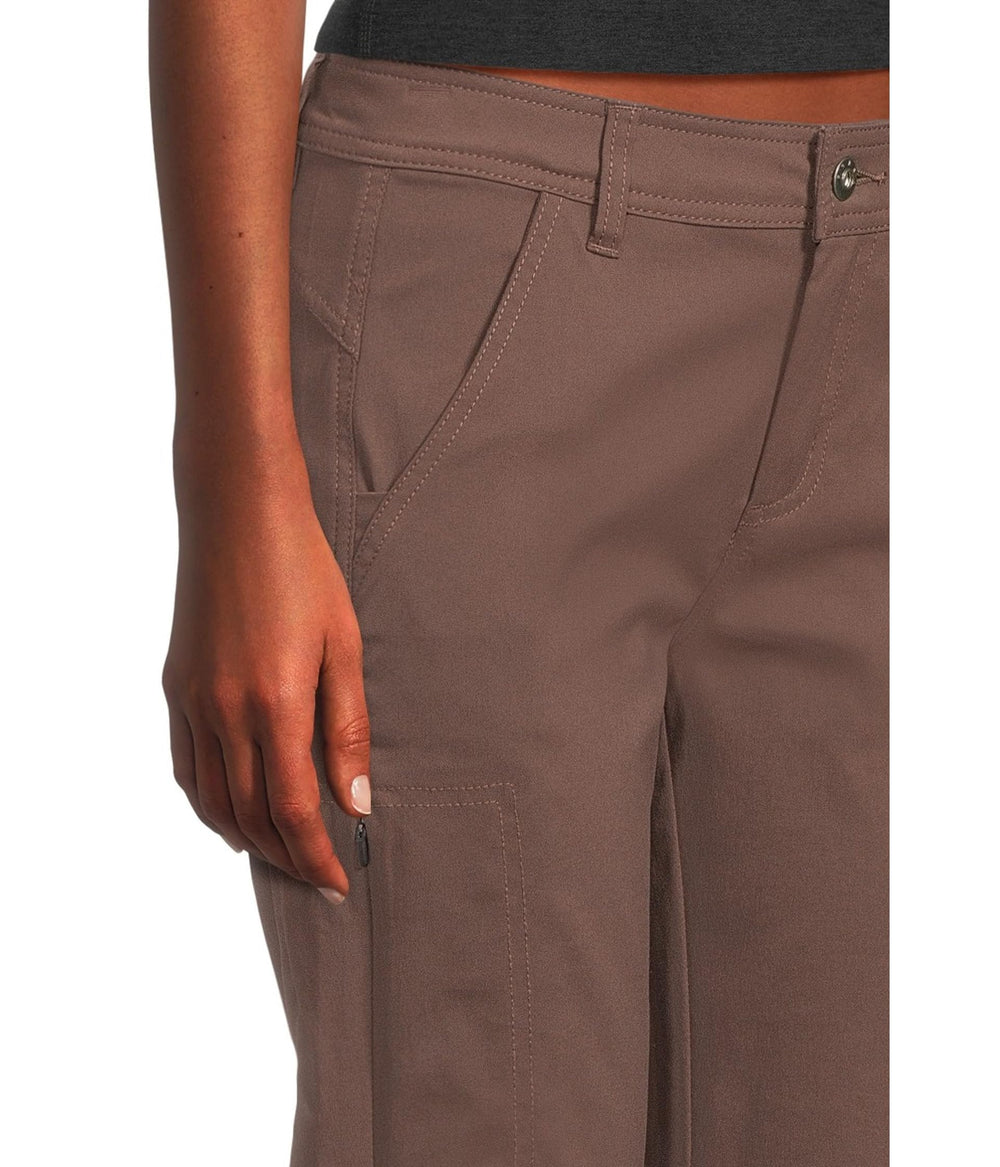 prAna Stretch Zion pants Mocha back pocket flap view for secure storage