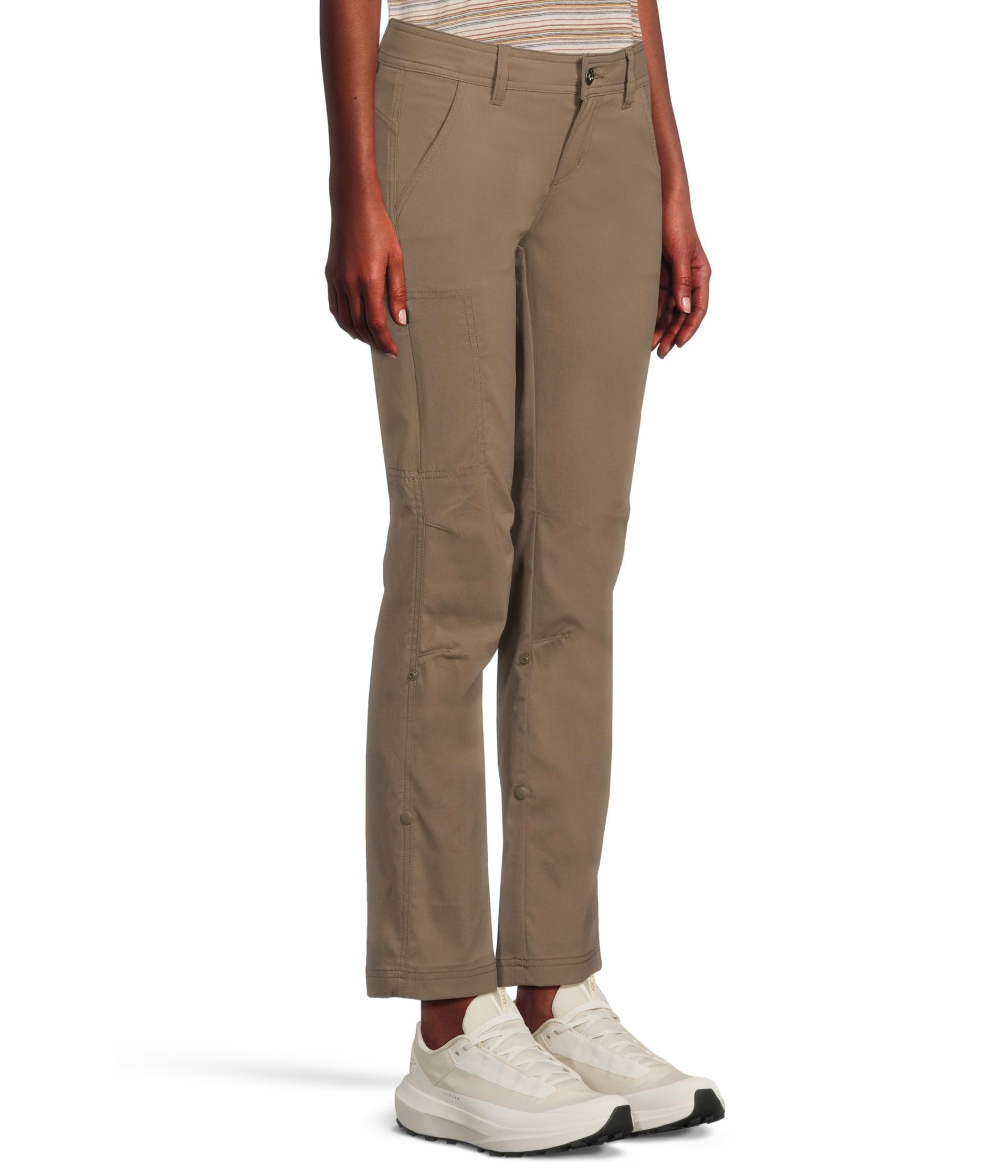 Prana Zion pants side pocket close-up showing secure storage