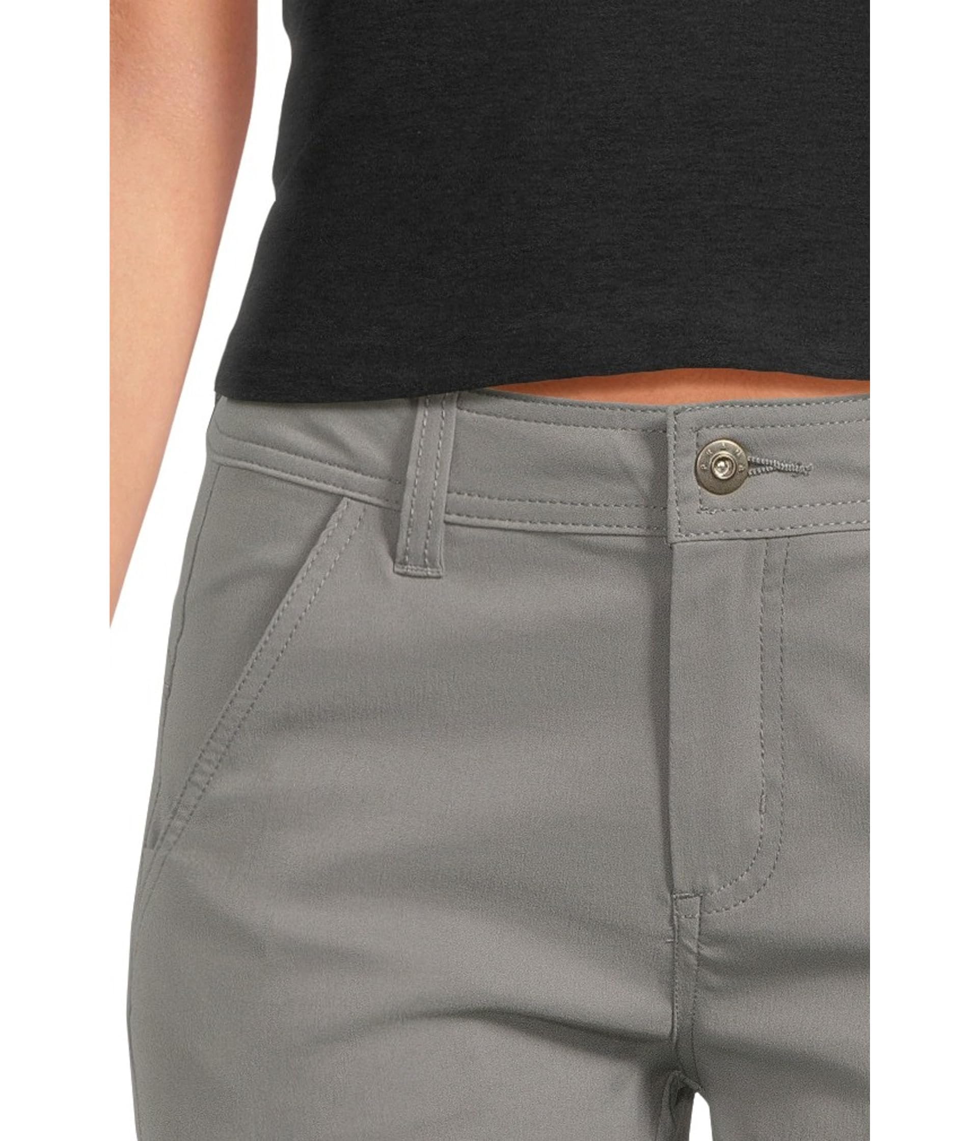 Prana Stretch Zion pewter waistband adjuster, customizable fit for comfort