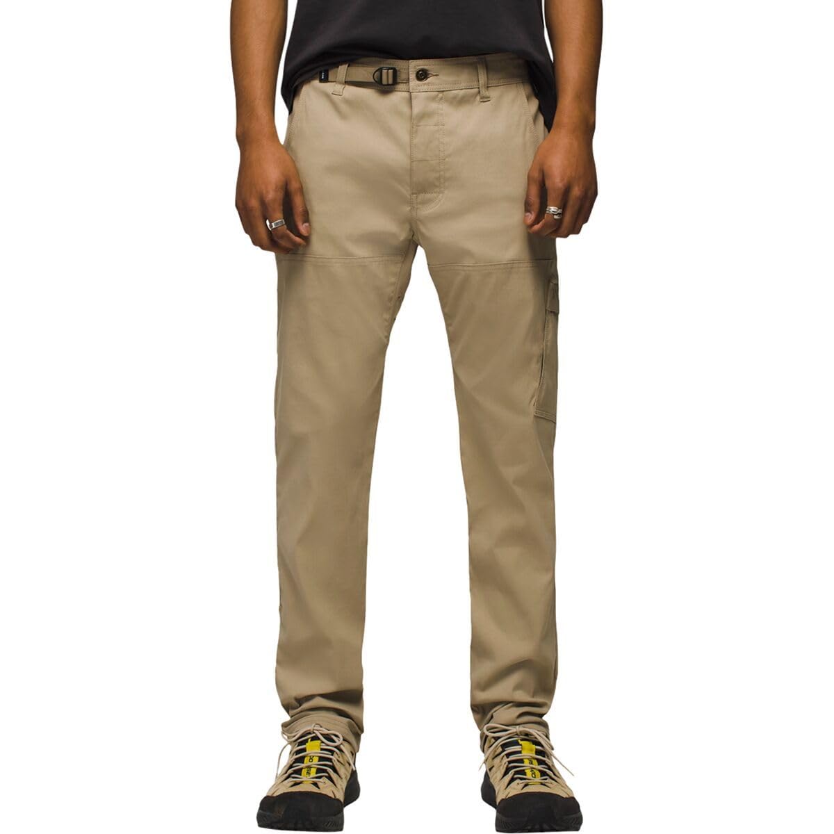 Prana Stretch Zion Straight Pants Sandbar front view shows durable stretch for mobility
