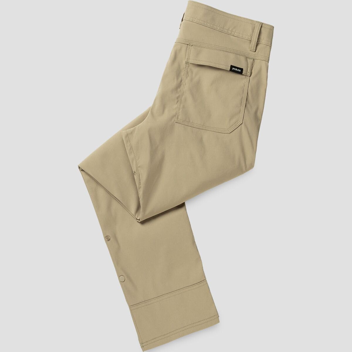 Prana Stretch Zion Sandbar waist belt detail for adjustable fit.