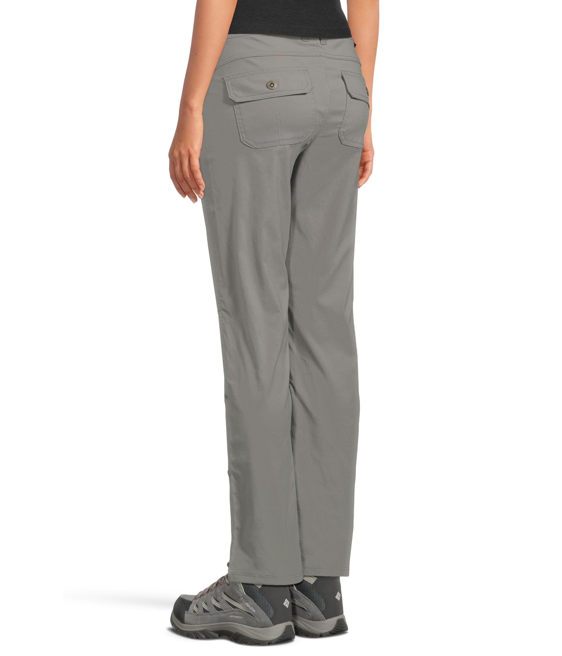 prAna Stretch Zion Pewter pants with cargo pocket for travel essentials