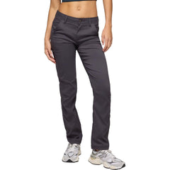 Prana Stretch Zion pants Shadow front view with mid-rise fit and zip pocket for outdoor use.