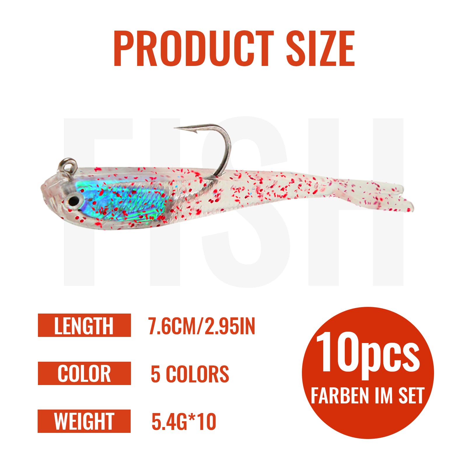 X-tail paddle tail swimbait designed for lifelike swimming