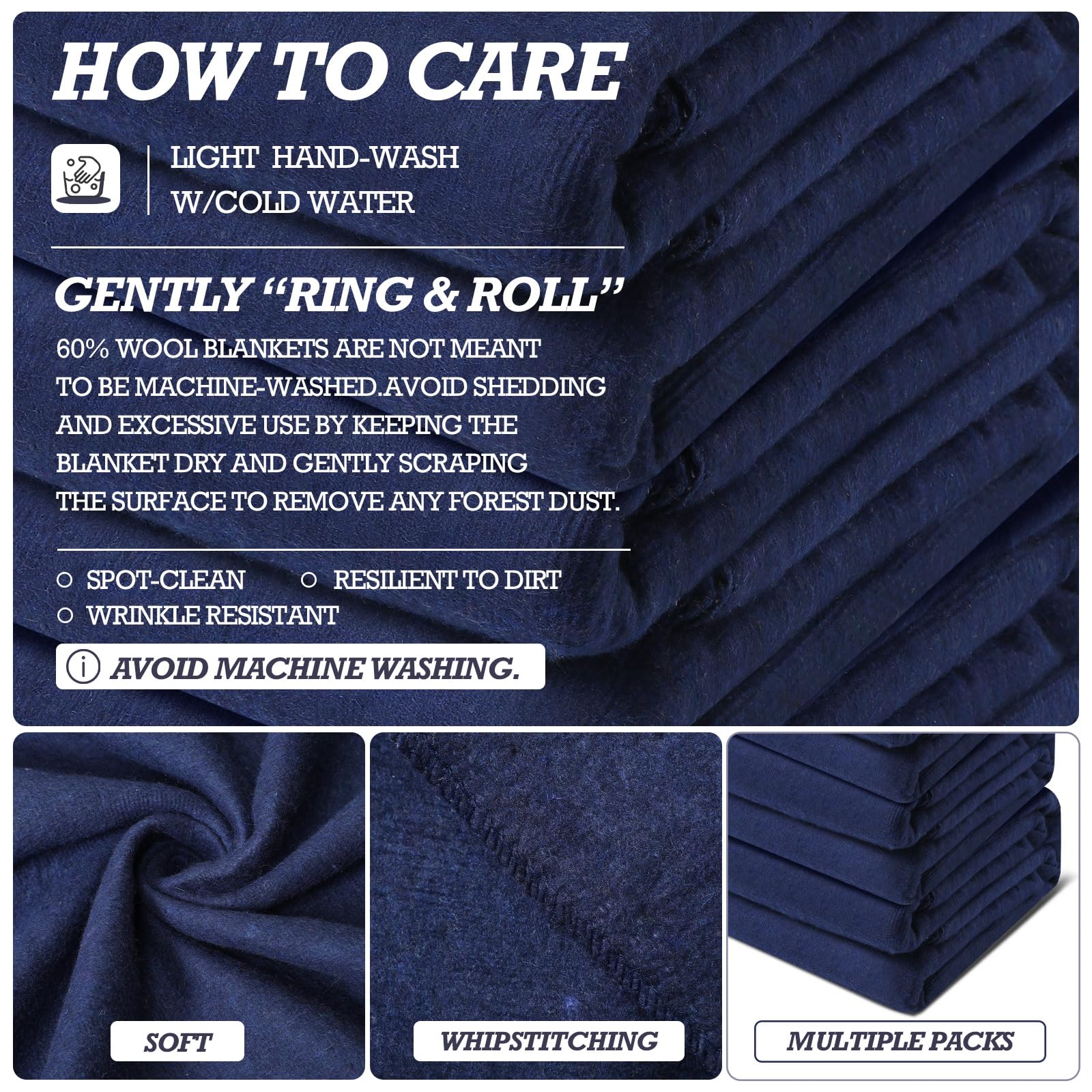 Preboun machine-washable blanket simplifies cleanup after camping trips or home use.