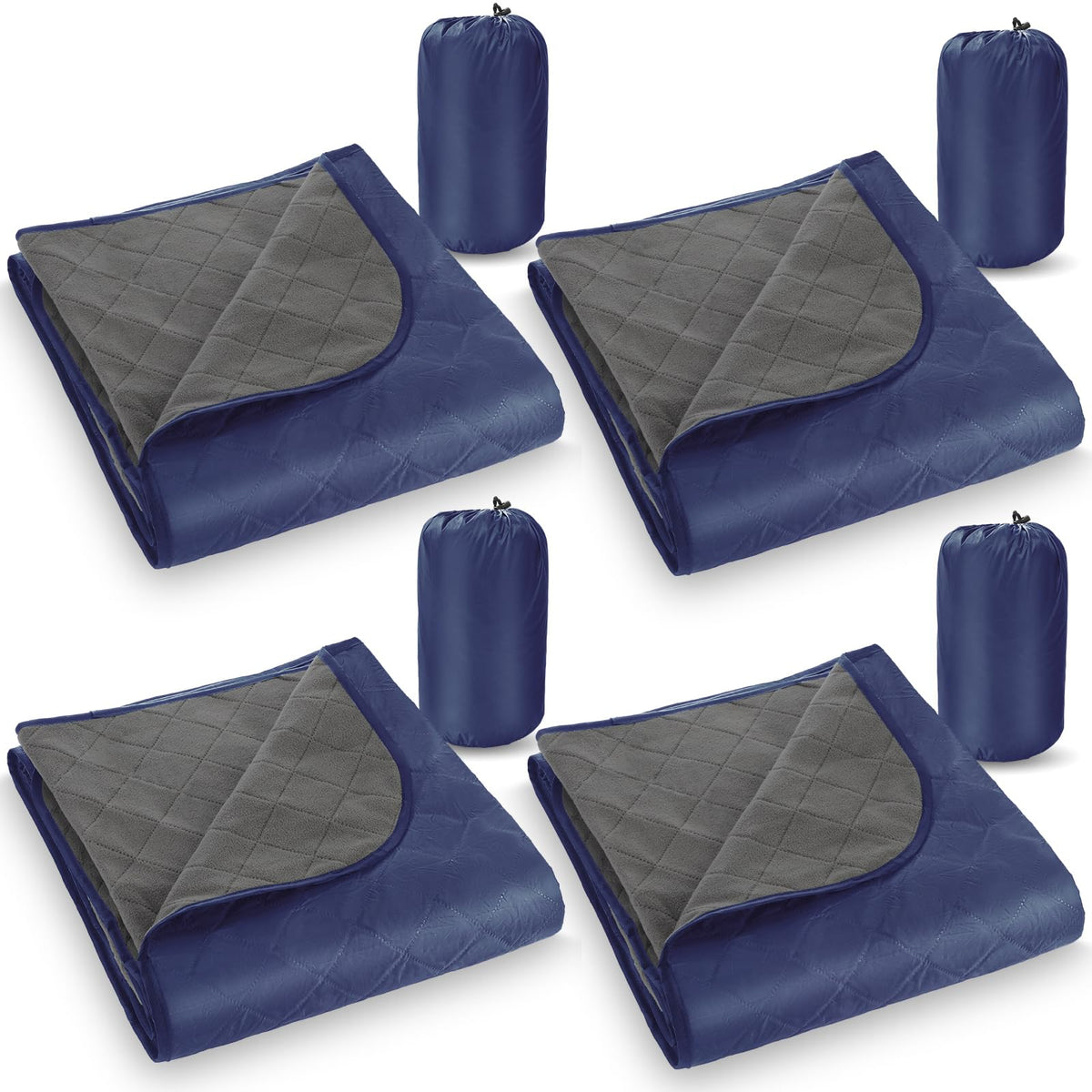 Preboun stadium blanket four-pack folded neatly for easy gifting and storage