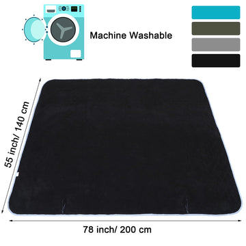 Preboun stadium blanket with waterproof edge for staying dry outdoors.