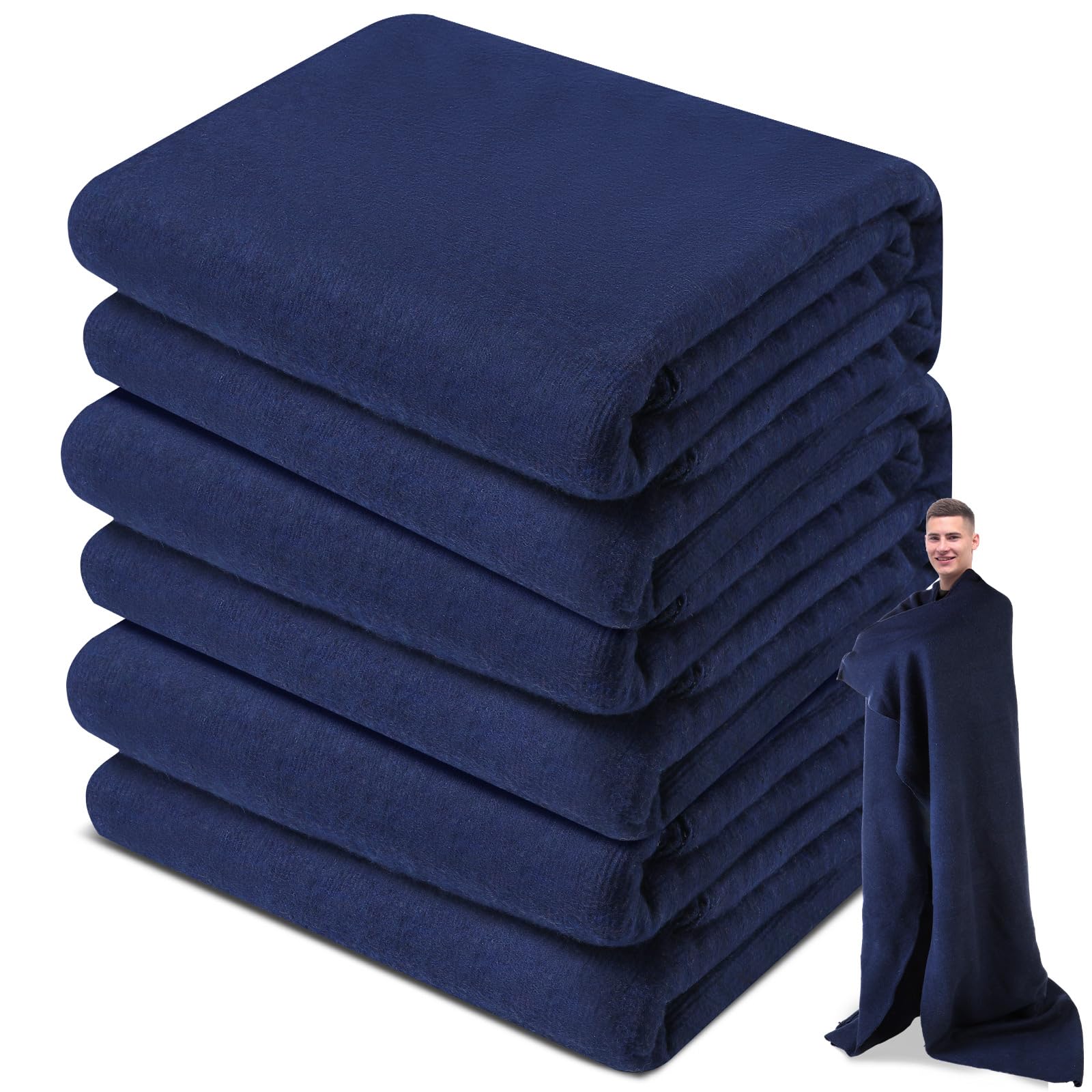 Preboun survival kit travel blanket navy pairs with gear for outdoor readiness.