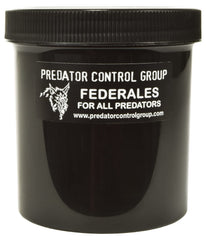 Predator Control Group FEDERALES coyote bait with penetrating scent for all-season predator sets.