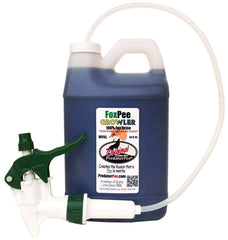 PredatorPee fox urine bottle deters foxes from yards by signaling territory
