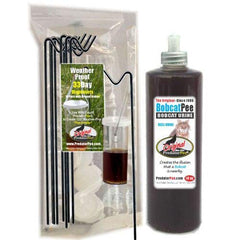 PredatorPee Bobcat Urine bottle demonstrates territorial cue and deters wildlife.