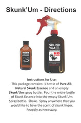 PredatorPee Skunk'Um area spray demonstrates powerful odor deterrence for crowded spaces.