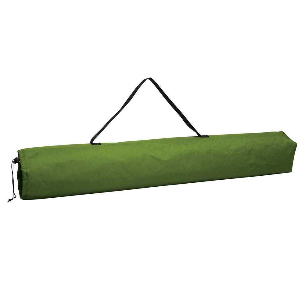 Preferred Nation camo portable chair side view highlighting sturdy frame and armrests.