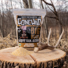 Premium deer attractant highlighting natural flavors and ingredients