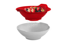 Prepara Metropolitan Berry Bowl serving bowl with reservoir prevents soggy fruit