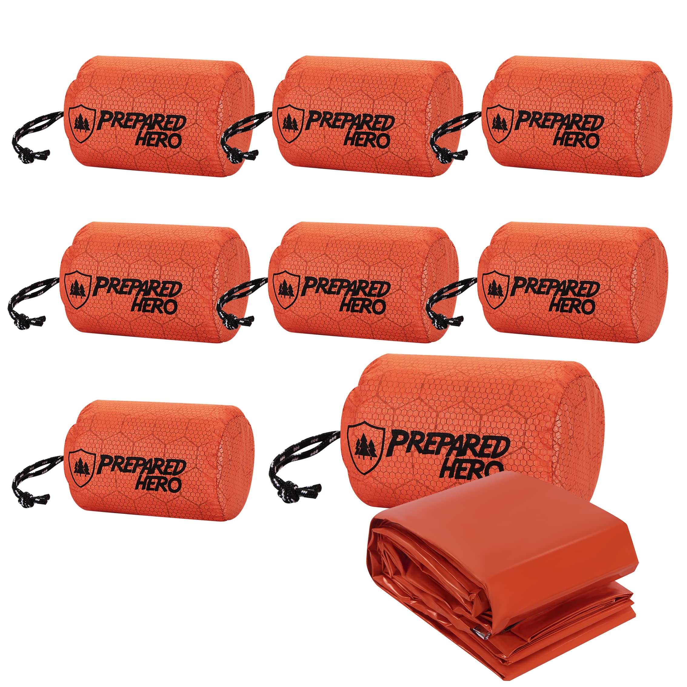 Prepared Hero Survival Bag stowed compactly fits in car pack or pocket for quick access