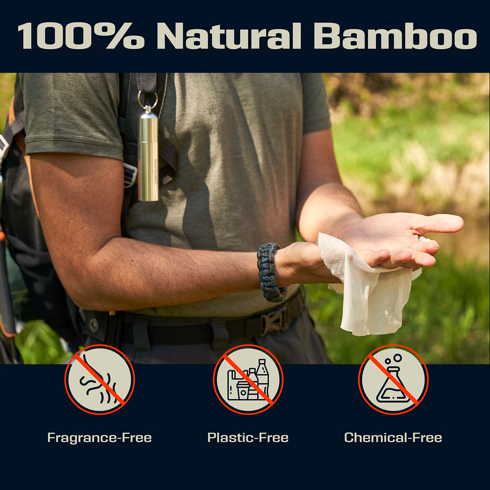 PREPARED4X emergency bug-out bag essential compact towels for on-the-go cleaning