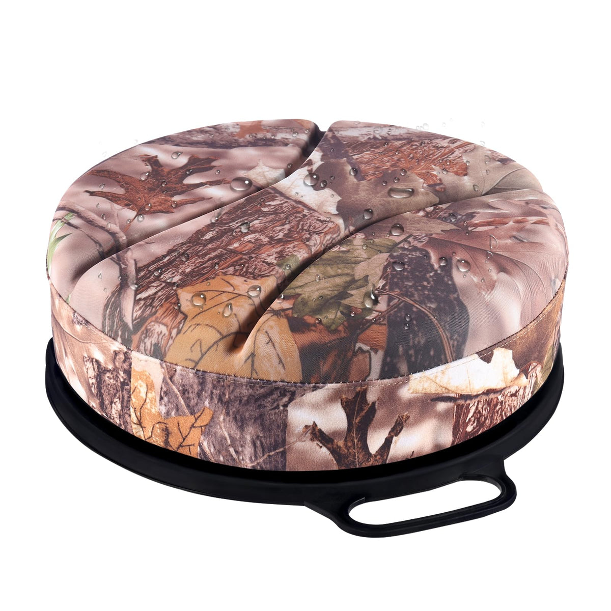 Presentastic bucket seat cushion close-up showing soft 3-inch memory foam for comfort.